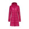 Winter middle-aged and elderly medium and long mother large size light down jacket removable cap plus fat plus size winter coat