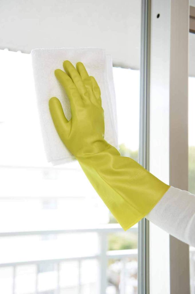 Dunlop Home Products Кухонные перчатки Натуральный каучук средней толщины Ritchine Green L Кухонные перчатки для мытья посуды Чистка Стирка Садоводство