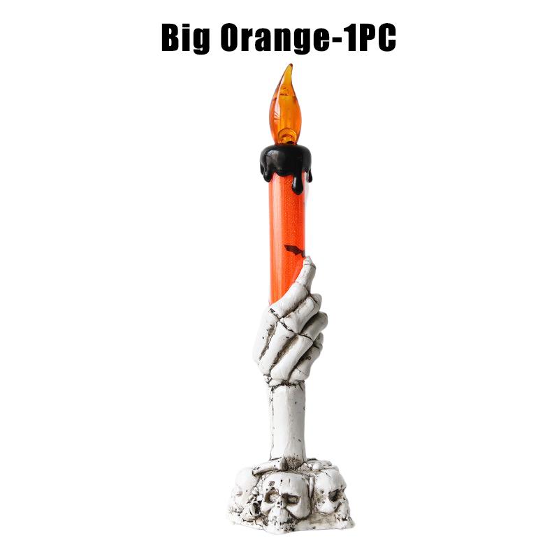 Halloween Witch Finger Skull LED Glowing Candle Light Bar KTV Party Decoration Prop Electronic Pumpkin Lamp