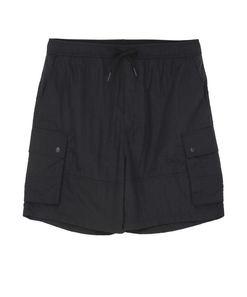 IL CORSO Metallic Nylon Shorts Black