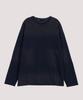 AT THE MOMENT Dirty Wash Cut-Out Long Sleeve T-Shirt_Black