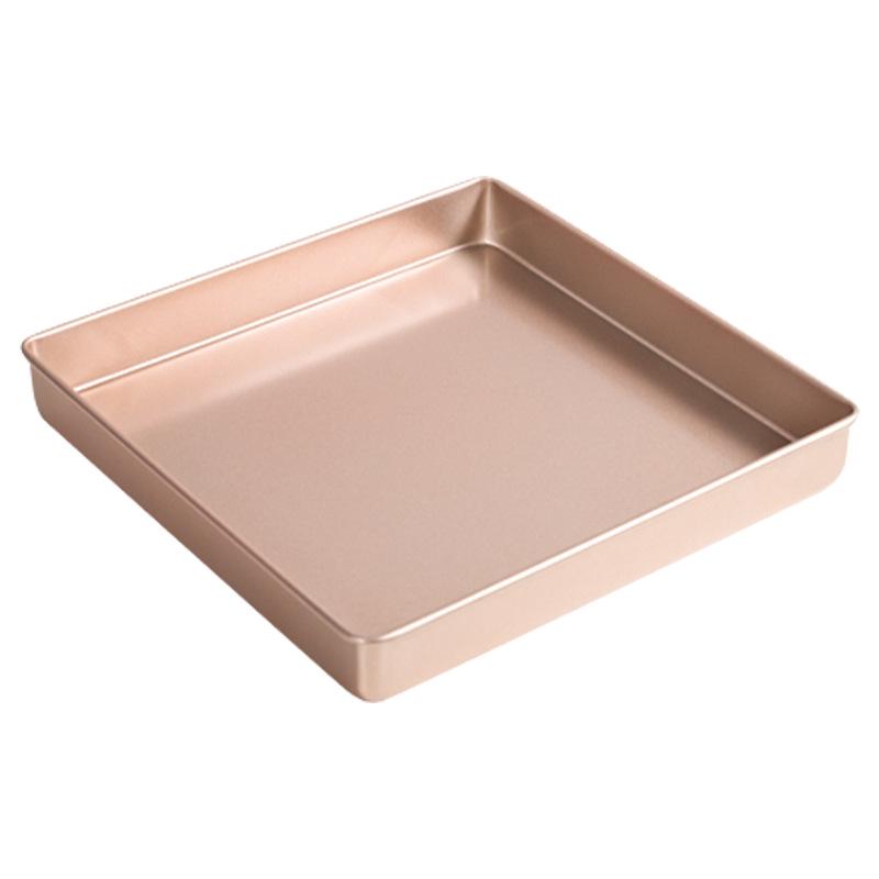 Non-Stick 28×28 Square Baking Tray for Cakes, Biscuits, Nougat, Snowflake Crisp, and BBQ.