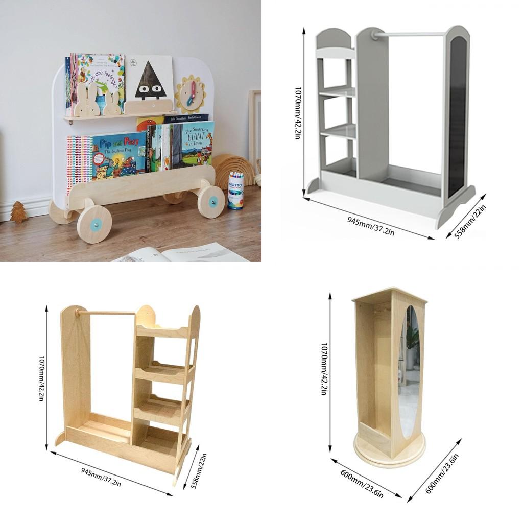 Хранение Детский Деревянный Шкаф Многофункциональные Полки Взаимодействие Родитель-Ребенок Игрушка