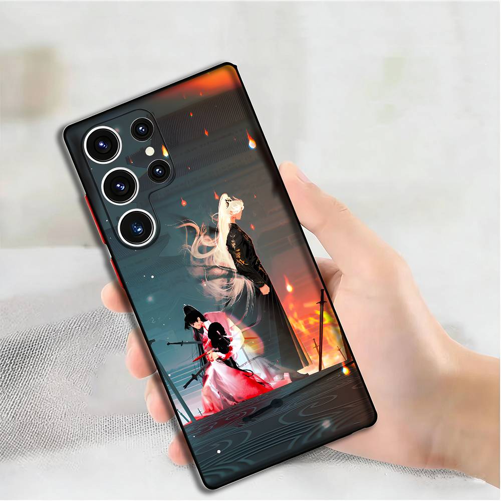 Аниме Тушань Хунхун Силиконовый Чехол Для Samsung S25,24,23,22,21,20 Plus Ultra 5G Lite Ударопрочный Чехол