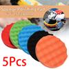 5Pcs 6/7 Inch Polishing Kit Polishing Pad Car Waxing Sponge Disk Wool Wheel Auto Paint Care Polisher Pads Car Gadget