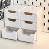 Simple 3-Layer Drawer Desktop Mini Storage Box Multi-Functional Jewelry Stationery Sundries Storage Box Handmade Parts Organizer