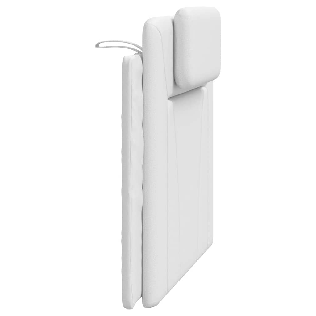 Vidaxl Poduszka Na Wezgłowie, Biała, 100 Cm, Sztuczna Skóra