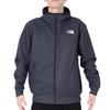 The North Face Reversible Tech Air Asphalt Size XL Men's Hoodie, Stretch, Anti-Static, Gray/Mixed Charcoal,