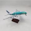 1/400 20см Модель самолета Air Japan ANA Airlines Игрушка Зеленый Мультяшный Морская Черепаха Airbus 380 A380 Airways Металлический Сплав Литой Самолет