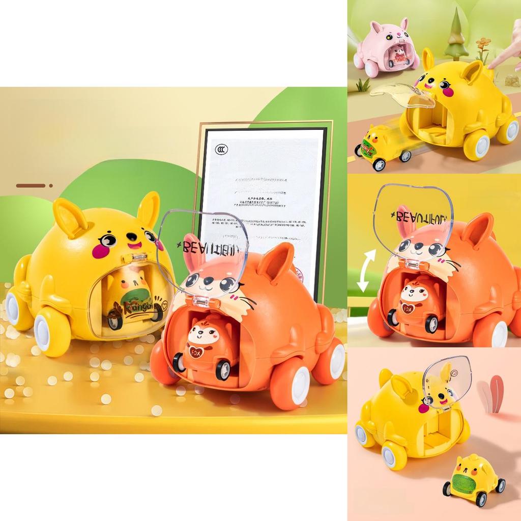 Инерционная машинка для животных для детей, из пластика, для интерактивной игры