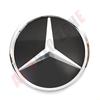 Front Grille Star Logo 3D Mirror Emblem With LED Lighting Chrome Silver Glossy Matte Black For Mercedes Benz E-Class W213 16-20