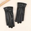 Black Winter Gloves Keep Warm Driving Motorcycle Gloves New Full Finger Gloves  Women