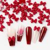 Xiaomi 50/100pcs Red Bow Nail Charms Kawaii Knot Bow Valentines Ornament Jewelry Nail Art Decorations Parts Manicure Nail Accessories