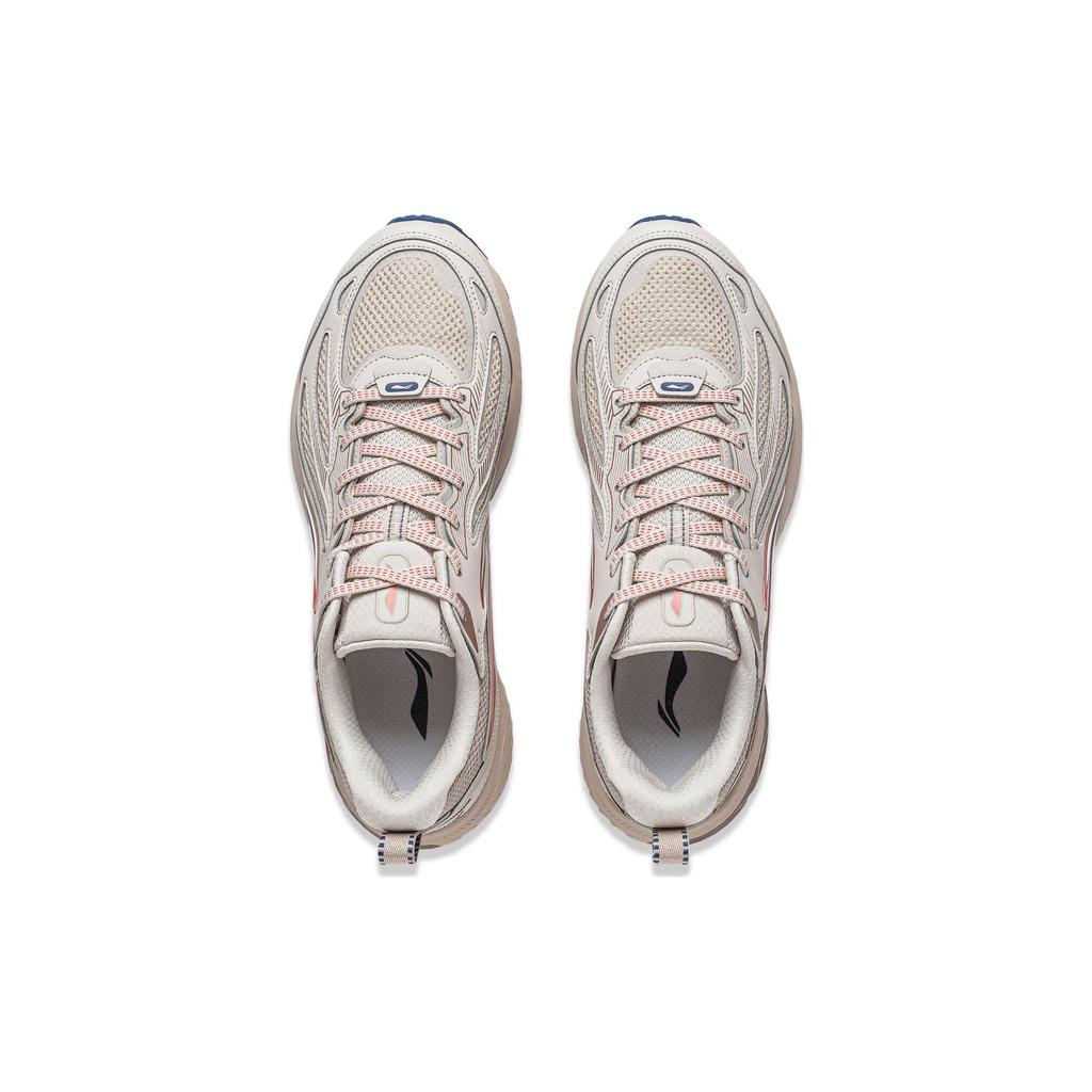 Li Ning Fu Yao V2 легкие высокопрочные амортизирующие нескользящие износостойкие низкие кроссовки для бега мужские кроссовки Oat-Gray ARXT021-5