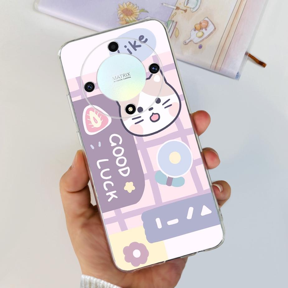 Чехол для Honor Magic5 Lite Чехол для Honor X9a RMO-NX1 Стильный Расписной Чехол Мягкий Силиконовый Чехол для Телефона Для Honor Magic 5 Lite HonorX9a Сумки