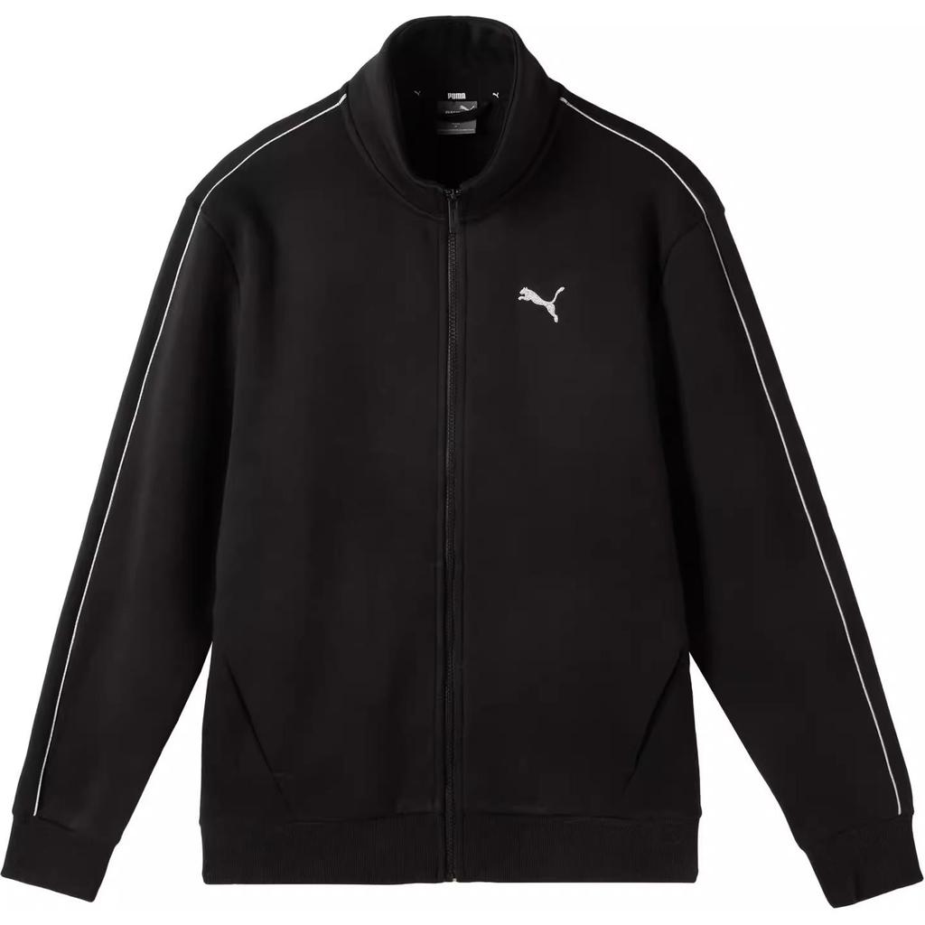 Puma Унисекс базовая куртка с полной молнией и воротником-стойкой Черная 686082-01
