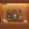 Three-piece Pendant Set 3Pcs Hawaiian Tiki Wooden Wall Hanging Sign, Tropical Surf Coastal Art, Art Exquisite Plaque for Home Bar Patio Decor
