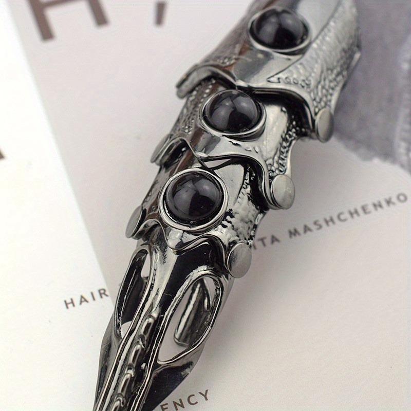 1 шт. Мужское модное кольцо в стиле панк-рок, длинное кольцо с черепом животного