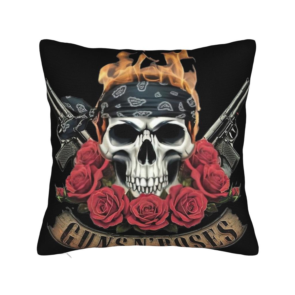 Музыкальная группа Rock G-Guns N Roses Наволочка Мягкая Ткань Чехол для Подушки Декор Чехол для Декоративной Подушки Дом Квадратный 18''