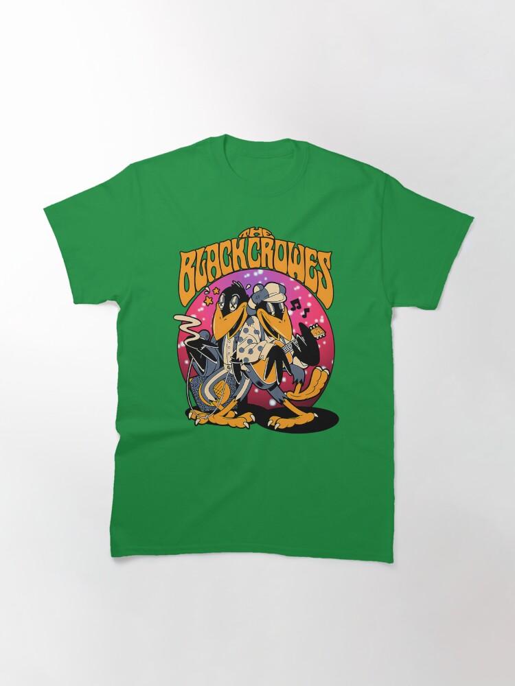 The Black Crowes Southern Rock Band Cartoon Crows Playing Music Classic T-Shirt