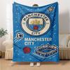 Manchester City Crests Blankets Flannel Printed Breathable Warm Throw Blanket for Home Office Bedspreads 0708a21