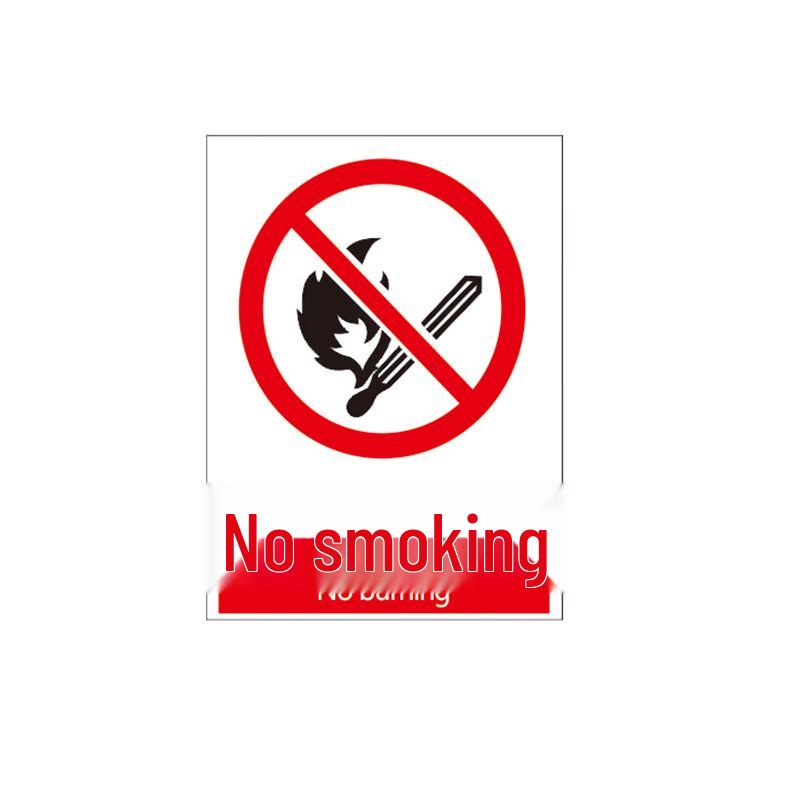 No Smoking No Fire Aluminum Safety Warning Sign