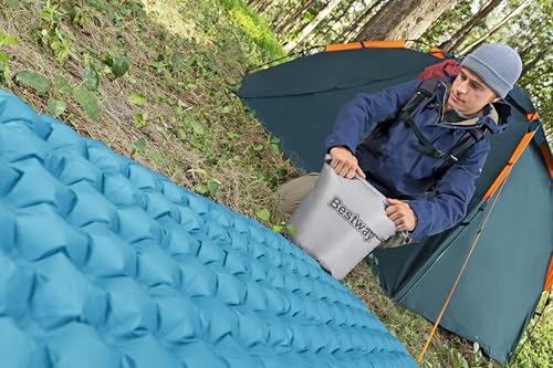 Надувной матрас-мумия Bestway AlpineLite, Утепленный R-значение 7.6, Легкий 664 грамма, Стандартный размер (1,83 м x 51 см x 7,5 см), Номер продукта: 69612