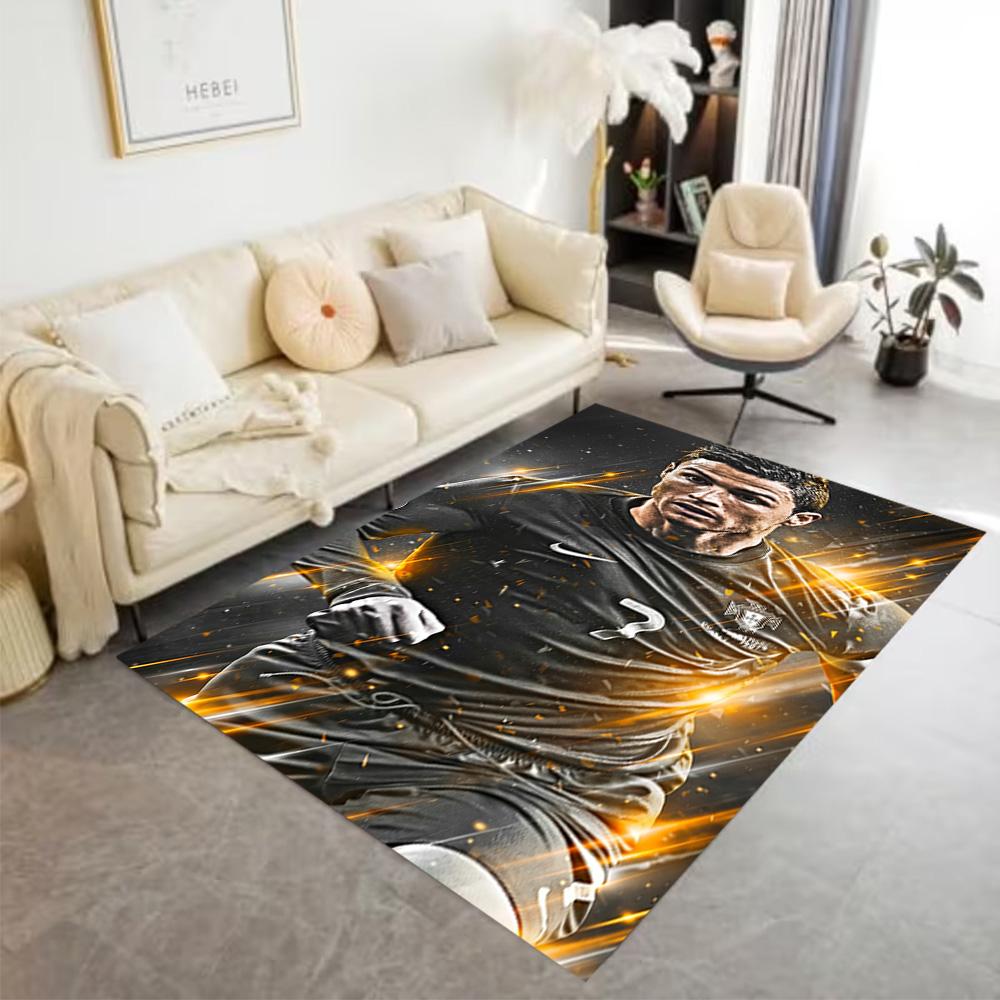 Ronaldo's Portugal Jersey Floor Rug Office Rug Suitable for Dining Room Dormitory Decorate room Hallway Anti-slip Rug Office home decor