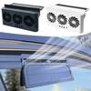 New Solar Powered Car Exhaust Fan 3 Air Outlets Car Cooling Fan USB Powered Window Ventilator Seat Ventilation Fan