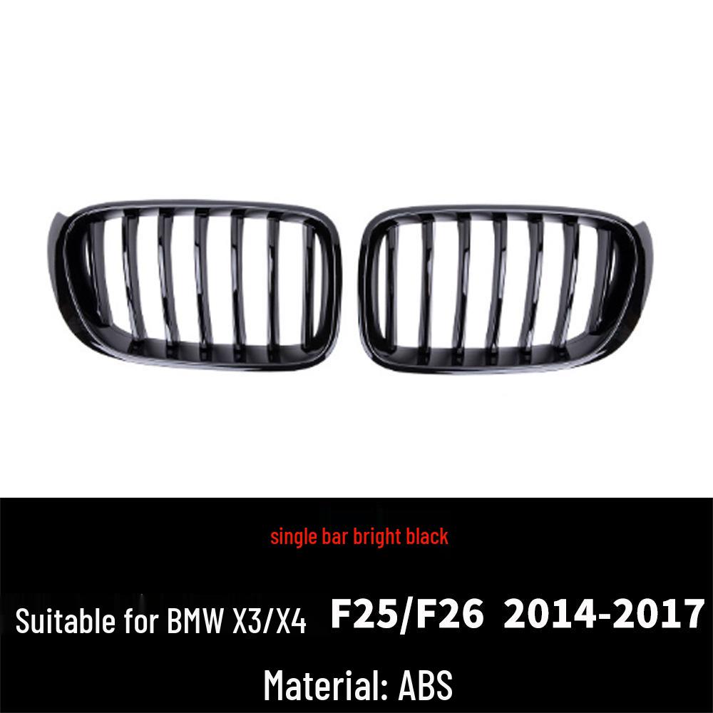 Модифицированная двухрядная решетка радиатора для BMW X3/X4 (F25/F26 2014-2017)