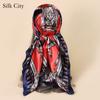 High-quality Luxurious Silk Scarves Headband Scarfs Neck Scarf For Women Chain Silk Scarf Women's Decorative Shawl