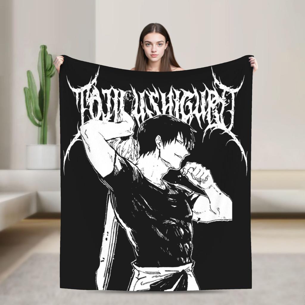 Japanese Manga Toji Fushiguro Blanket Quality Soft Throw Blanket Winter Girls Boys Couch Chair Fashion Bedspread
