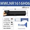 Держатель инструмента CNC 95° MWLNR/L 1616H06/2020K08 Токарный инструмент для наружной обработки в форме персика