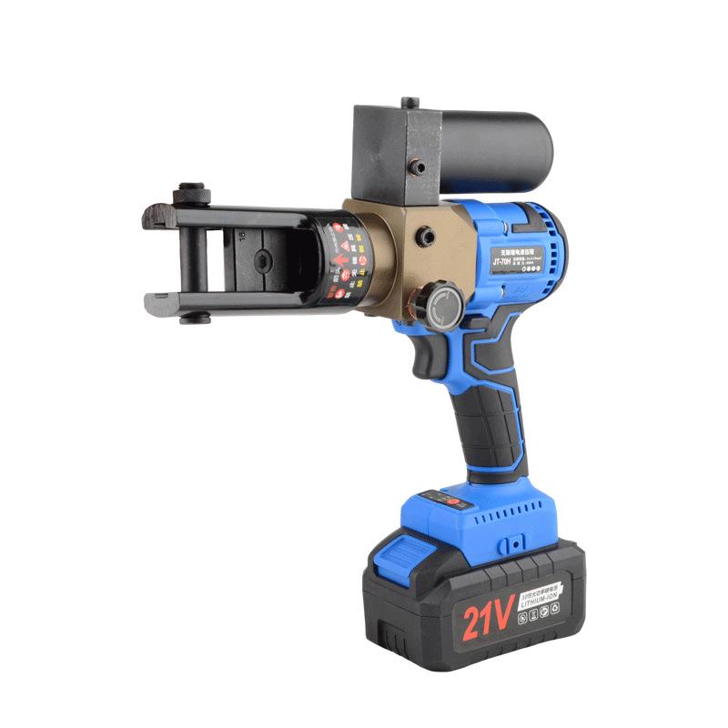 Portable Lithium Battery Electric Hydraulic Crimper for Copper/Aluminum Terminals, 10-400 Crimping Tool.