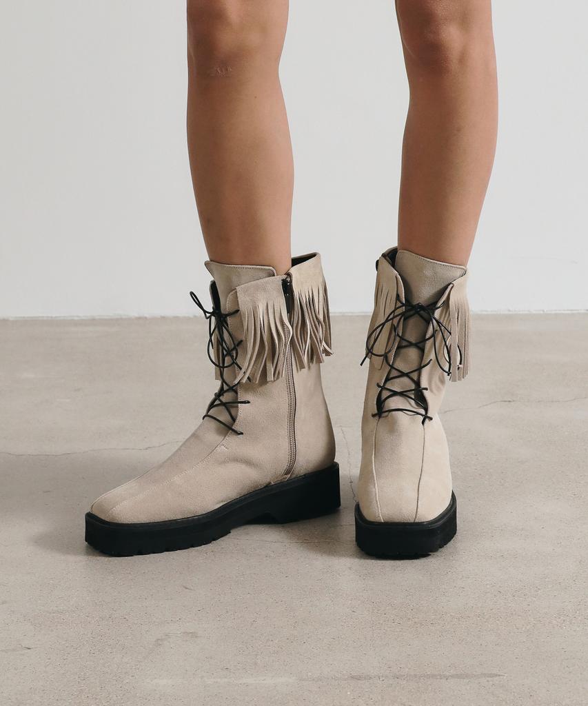 Twvp Boheme Fringe Ankle Boots 22F08Iv Boheme Fringe Ankle Boots