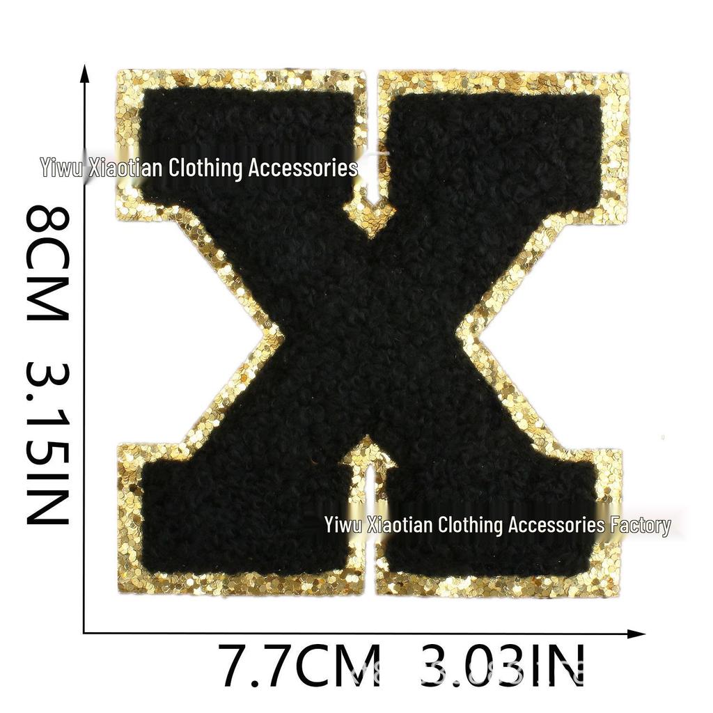 Ревущий Амазон Многоцветный Алфавит и Цифры Шенильная Вышитая Нашивка со Смайликом