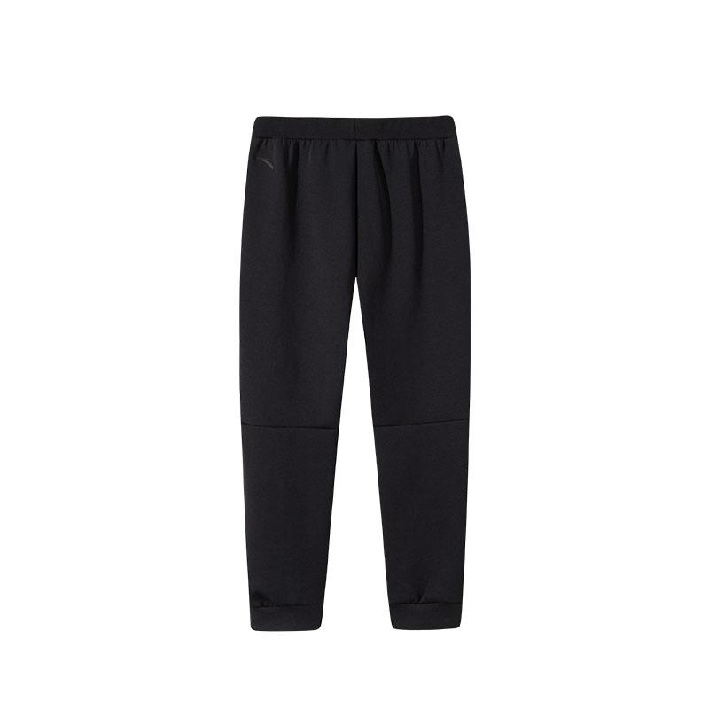 Anta Серия Training Однотонные С средней посадкой На кулиске Дышащие Универсальные С прямыми штанинами Спортивные штаны Мужские низ Черный 152517304-2