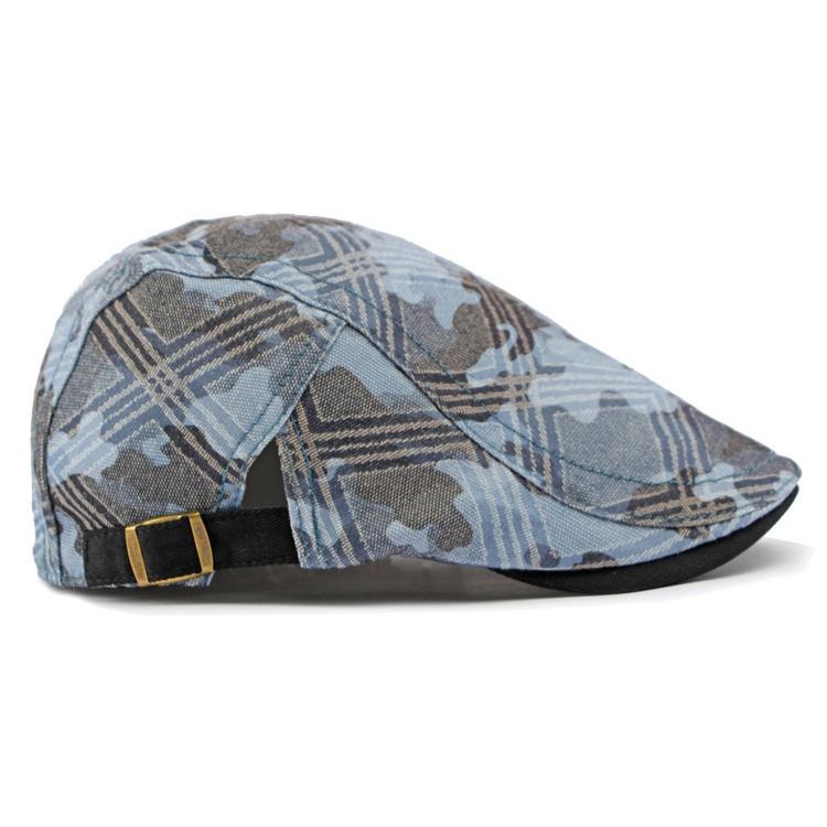 Women's Cap British Vintage Print Camouflage Beret Men