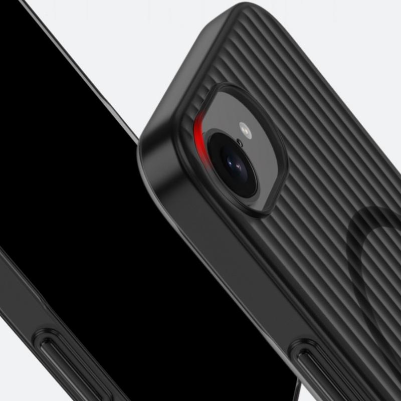 Для iPhone 17e 16e Чехол Жесткий ПК Прозрачный Магнитный Противоскользящий Защитная Задняя Крышка Оболочка