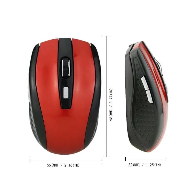 2.4G Wireless Mouse 2.4Ghz Gaming Mouse Optical Wireless Mouse Slim Mini Noiseless Mice 800/1200/1600 DPI For Macbook PC Laptops