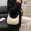2025 New Simple and Versatile Going Out Crossbody Large-capacity Crescent Bag Niche Design Soft Shoulder Underarm Bag Women