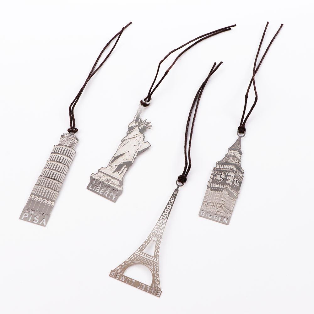 Clips Statue of Liberty Metal Modeling Eiffel Tower Big Ben Bookmark Mark Page European Bookmark
