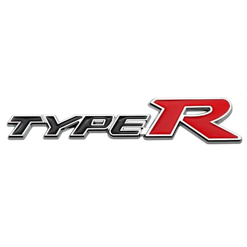 3D Металлическая эмблема Type R для решетки радиатора, значок на крышку багажника, наклейки для Honda Civic TYPER CRV HRV Accord Fit, Автоаксессуары