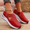 Fashion Breathable Platform Sport Sneaker Woman 2025 Spring Hollow Out Thick Sole Running Shoes Woman Non Slip Casual Sneakers Size 43