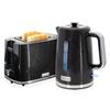 Элегантный набор: Тостер на 2 широких слота, Электрический чайник 1,7 л без BPA Briebe SKT1170BLK 2200 Вт, Черный 04094