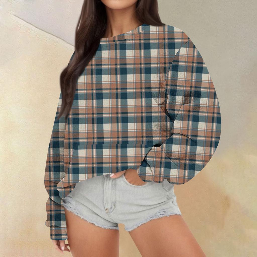 Женские топы осень-зима, женские толстовки с длинным рукавом, повседневные топы свободного кроя с круглым вырезом