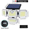 Solar Outdoor Light 122/333 LED Solar Security Flood Light with 3 Modes Adjustable Lighting Street Light for Garage Garden Patio