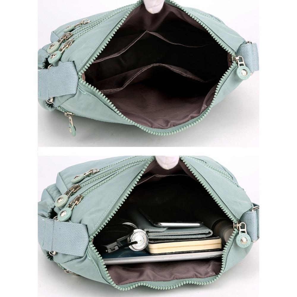 Сумка через плечо Сумка через плечо для женщин Сумки-мессенджеры Водонепроницаемая нейлоновая женская сумка