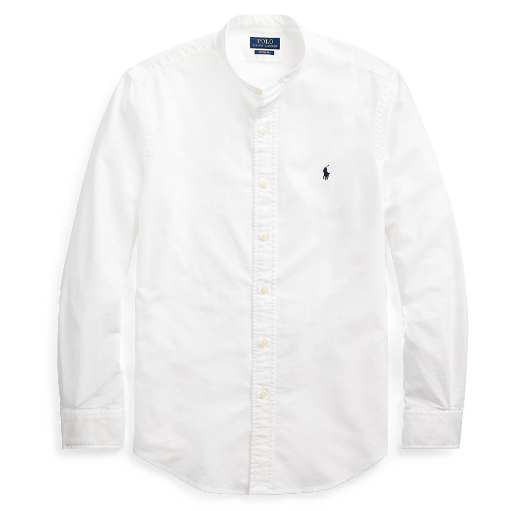Рубашка оксфорд с длинным рукавом Polo Ralph Lauren с маленьким логотипом пони Мужские рубашки MNPOWOV16820342-100