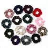 10 PCS Hair Scrunchies Simple Fashion Candy Color Velvet Elastic Scrunchies Hair Tie Gifts for